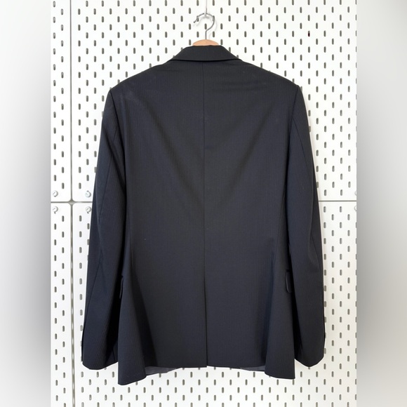 Express Black Men's Wool Blend Photographer Fitted Suit Jacket - Picture 5 of 5